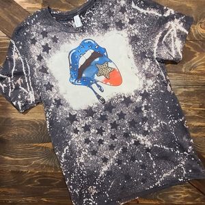 Patriotic drippy lips Tee